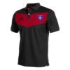 Custom Black and Red with Center Panel Polo Shirt AFYM-4003