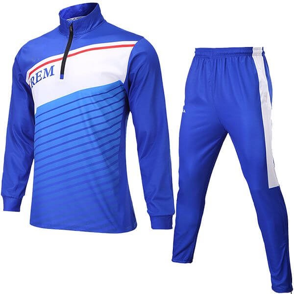 Blue with Multi Color Trimming Sublimation Tracksuit AFYM:1012