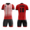Red and Black with White Panel Sublimation Soccer Kits AFYM:2010