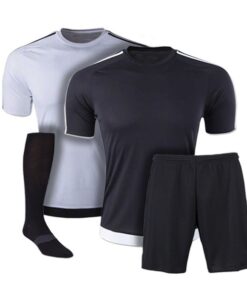 Black and White Reversible Sublimation Soccer Uniform