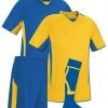 Blue and Yellow Reversible Sublimation Soccer Uniform