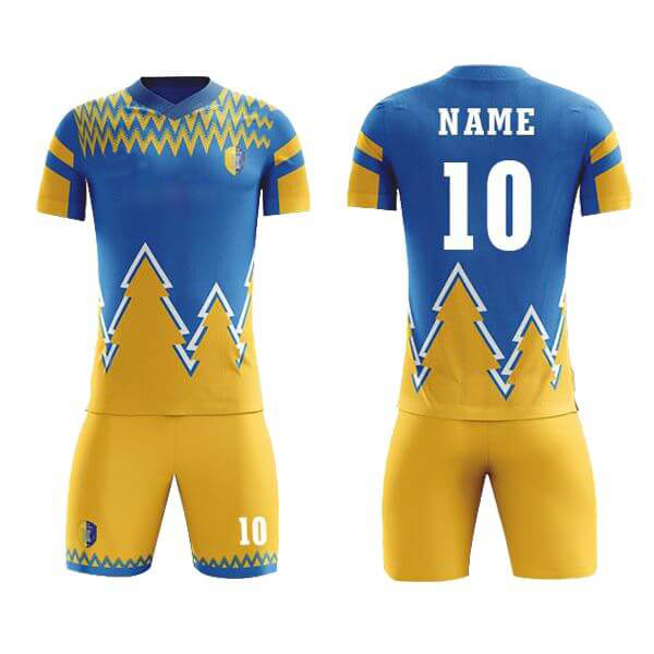 Sublimation Soccer Kits with Two Color Trimming AFYM:2052