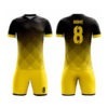 Black with Yellow Shaded Sublimation Soccer Kits AFYM:2062