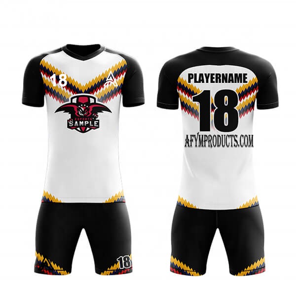 Sublimation Soccer Kit With 3 Colors Trimming AFYM:2063
