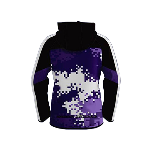 Purple with Multi Color Art Club Sublimation Hoodie AFYM-5014