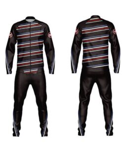 Black Sublimation Tracksuits with Front and Back Trimming AFYM:1036