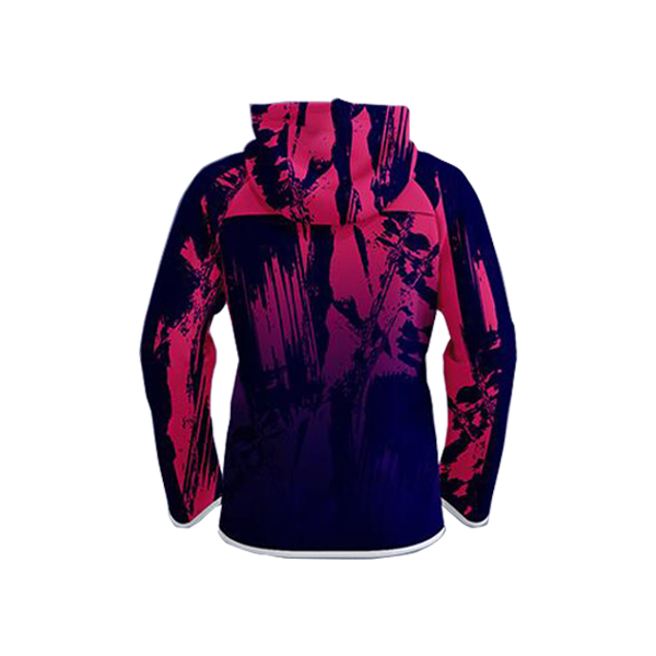 Blue with Pink Art Sublimation Hoodie AFYM-5020