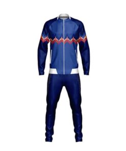 Dark and Light Blue with Front Art Sublimation Tracksuits AFYM:1035