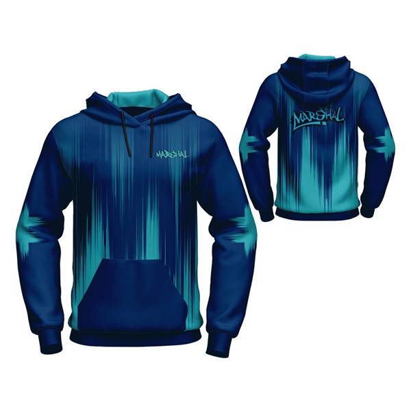 Sublimation Hoodie with Light Blue Trimming Art AFYM-5028
