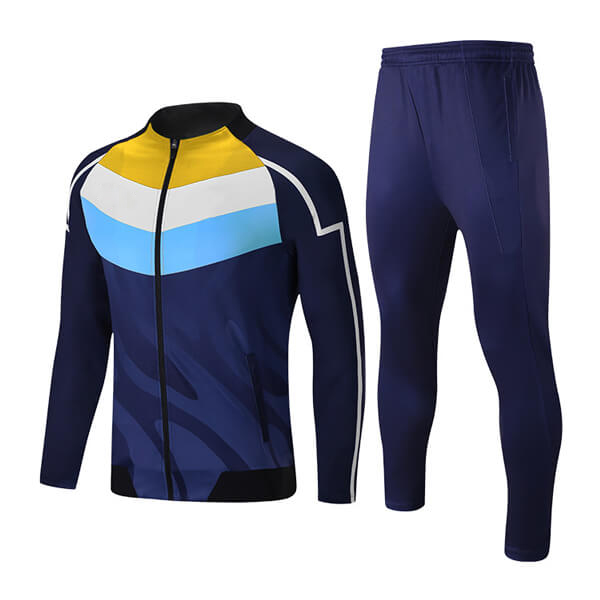 Sublimation Tracksuits with Front Three Color Trimming AFYM:1029