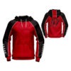 Red with Black Art Sublimation Hoodie AFYM-5030