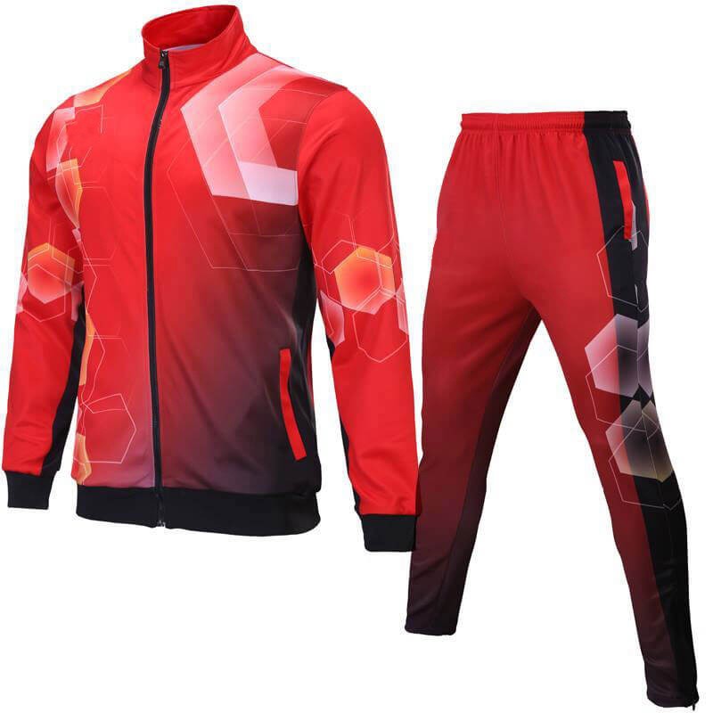 Red with Multi Shaded Sublimation Tracksuit AFYM:1040 - AFYM PRODUCTS
