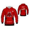 Red with Side Trimming Sublimation Hoodie AFYM-5031