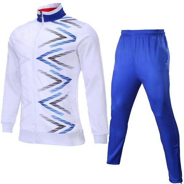White with Front Art Sublimation Tracksuit AFYM:1044